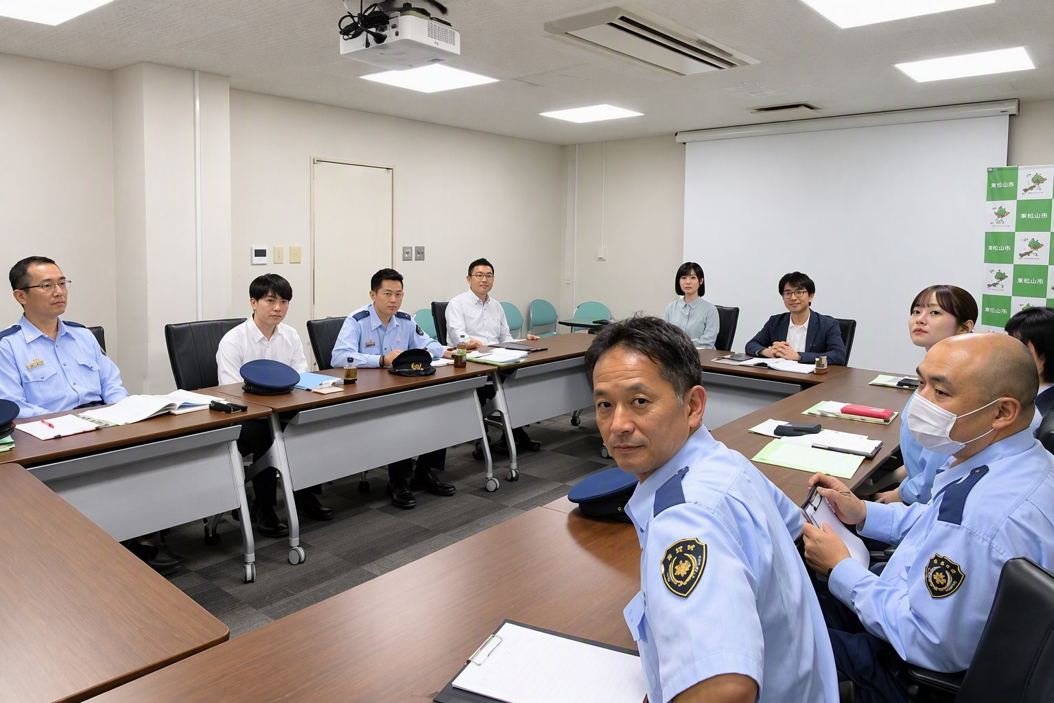 大学と刑務所の協議の様子
