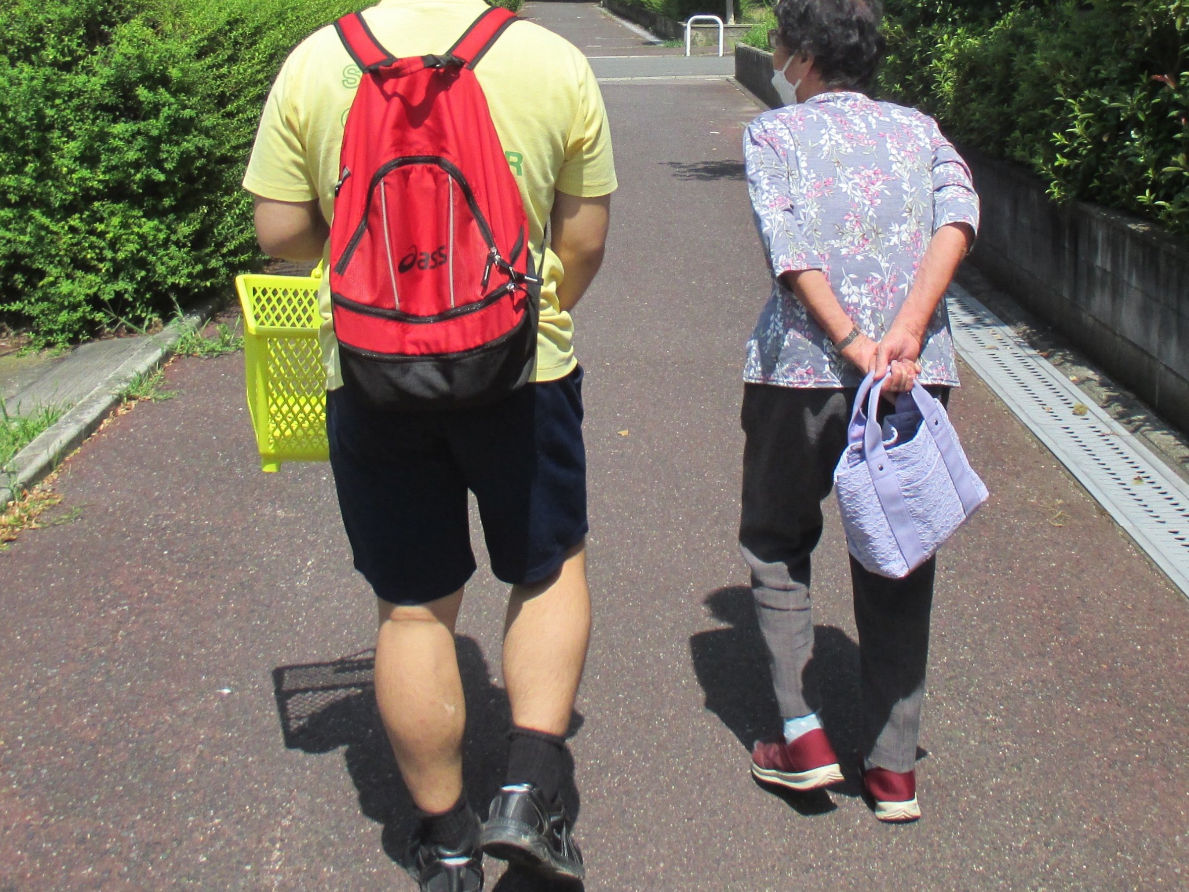 買い物支援の様子
