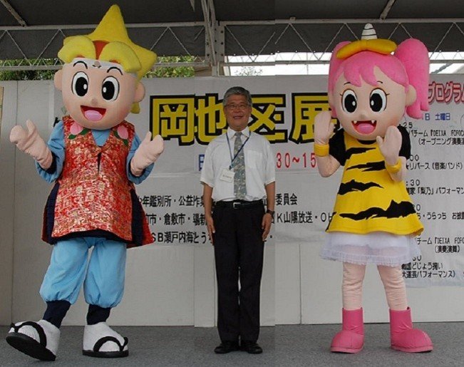 矯正展に登場した「ももっち」「うらっち」